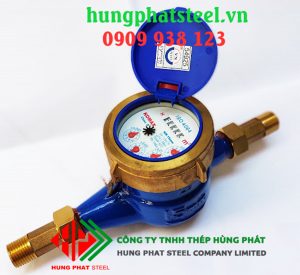 Đồng hồ nước Komax thân gang nối ren