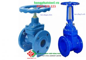 Sự khác nhau giữa van cổng ty chìm và ty nổi