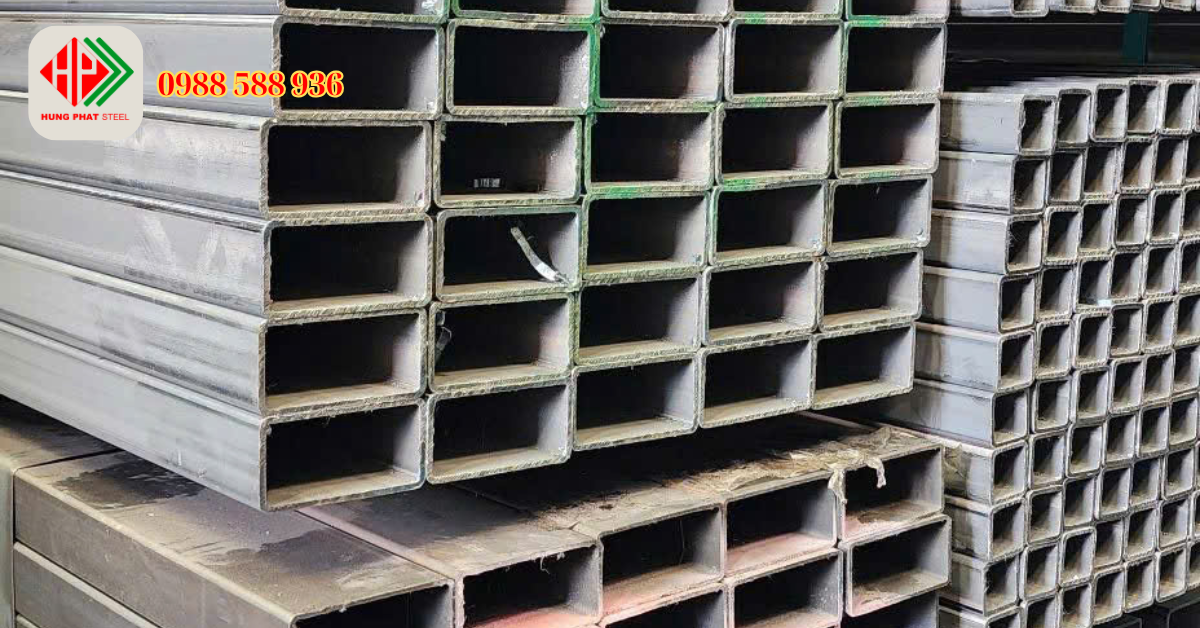 Thép hộp đen 50x100 chữ nhật