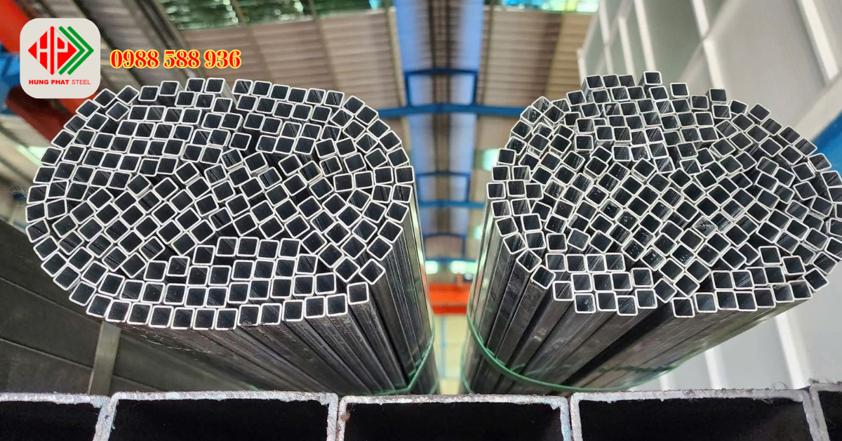 Thép hộp vuông mạ kẽm 16x16
