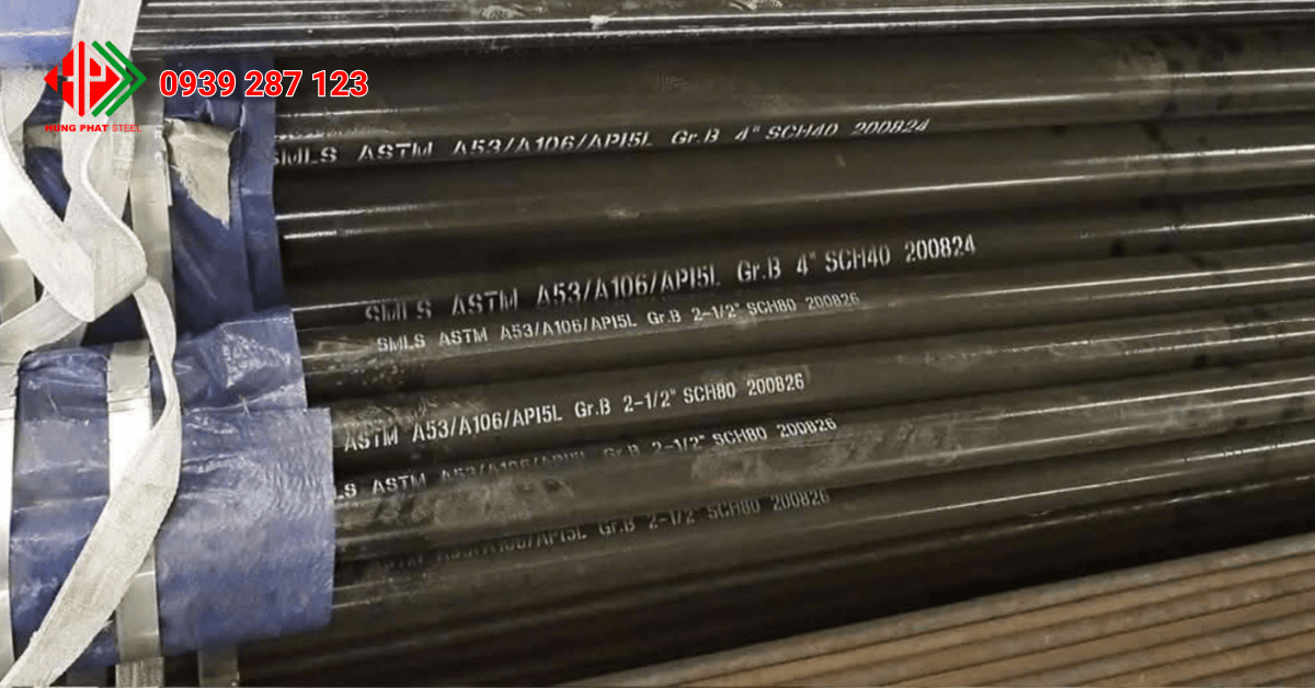 Ống thép đúc SCH80 ASTM A53-A106